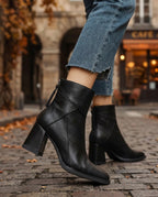 Liesl Women's Leather Block Heel Boots
