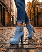 Thea Women's Leather Platform Heels