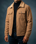 Rylan Men's Corduroy Sherpa Bomber Jacket