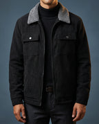 Rylan Men's Corduroy Sherpa Bomber Jacket
