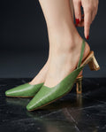 Marit Women's Scaled Leather Slingback Pumps