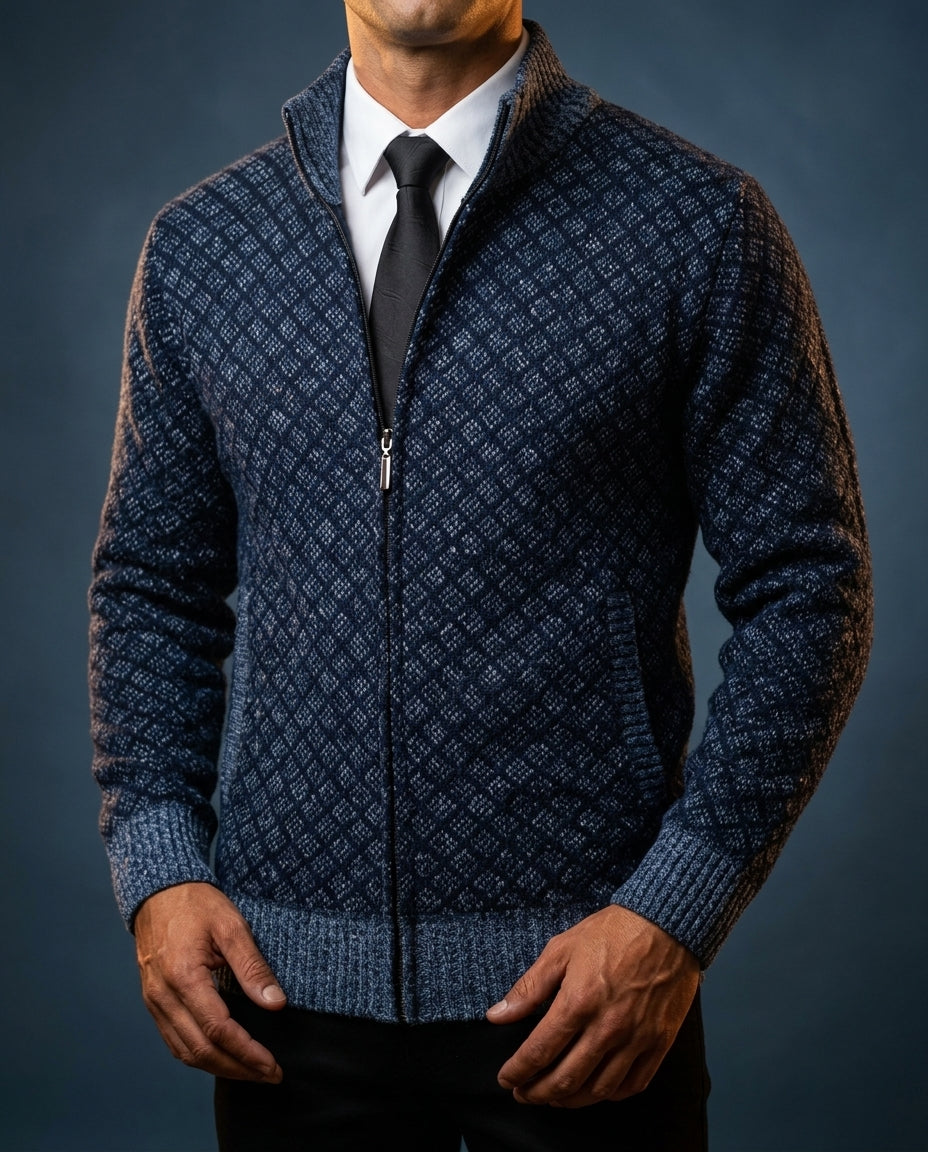Everett Men's Zip Up Cardigan