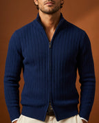 Ellison Men's Merino Wool Zip Cardigan