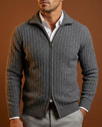 Ellison Men's Merino Wool Zip Cardigan