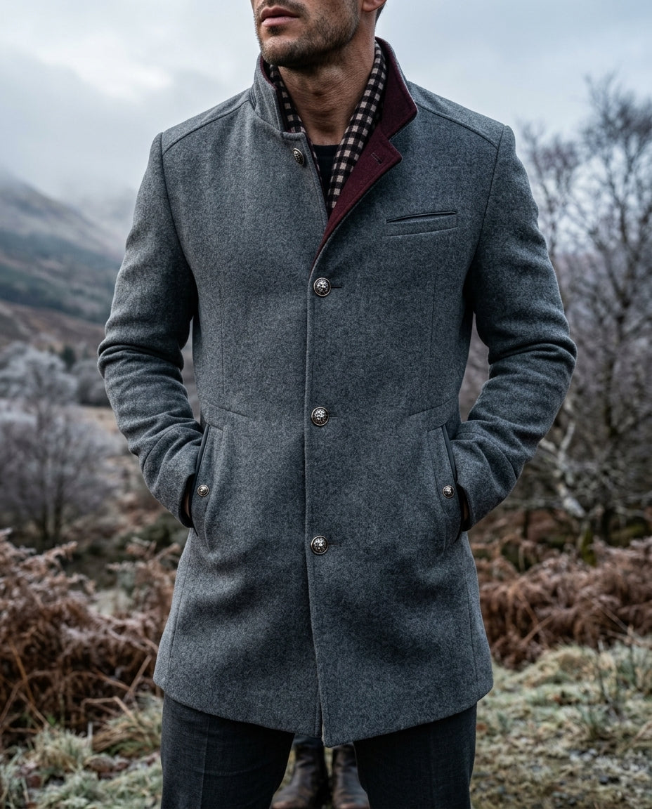 Alaric Men's Wool Tailored Winter Coat