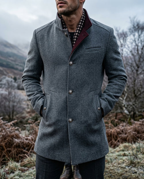 Alaric Men's Wool Tailored Winter Coat