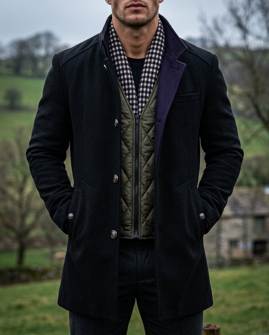 Alaric Men's Wool Tailored Winter Coat