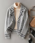Vivienne Women's Houndstooth Knit Jacket
