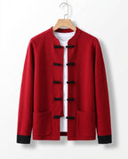 Ronin Men's Cashmere Mandarin Cardigan