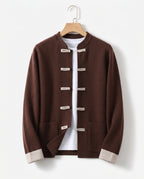 Ronin Men's Cashmere Mandarin Cardigan