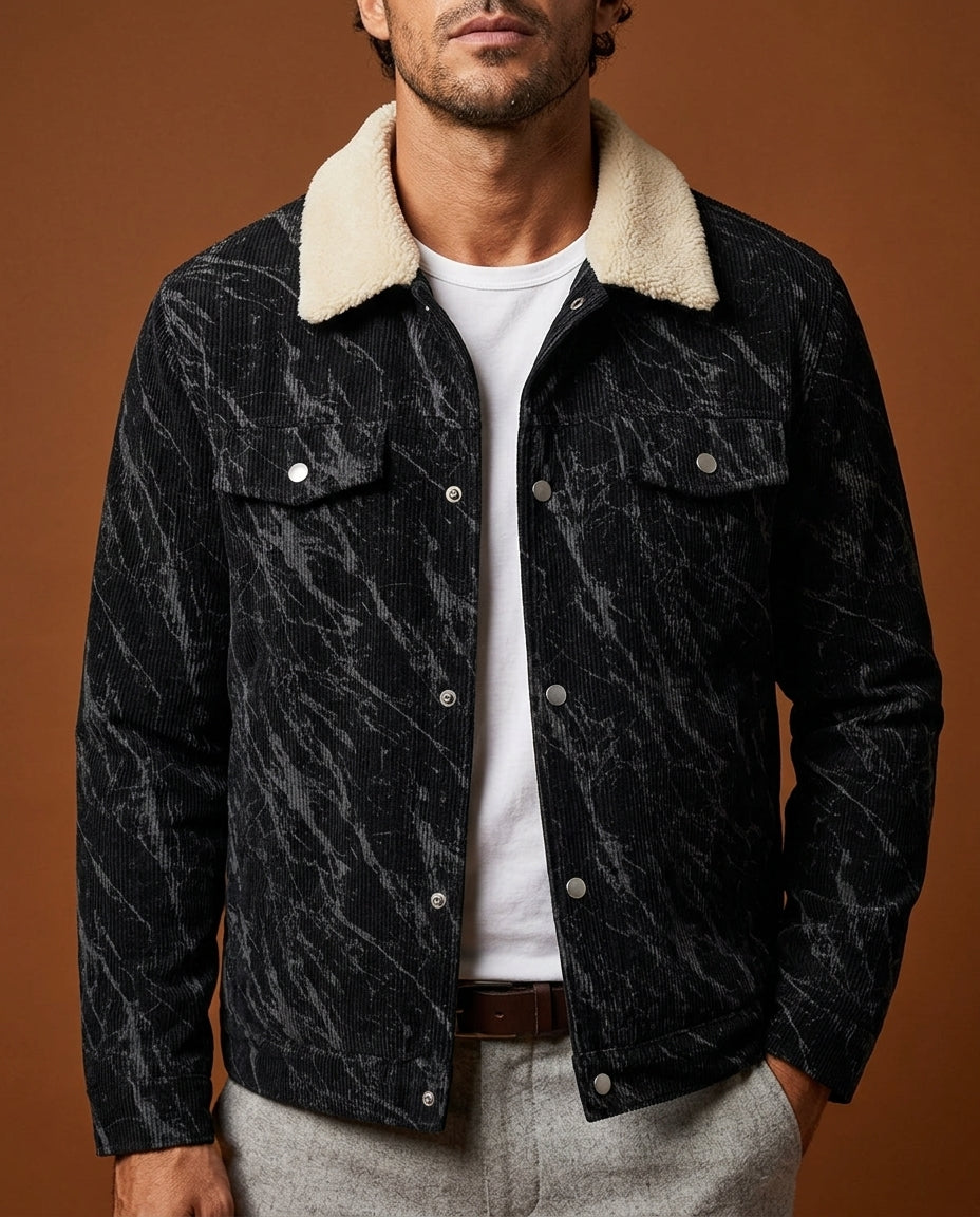 Bram Men's Corduroy Trucker Jacket