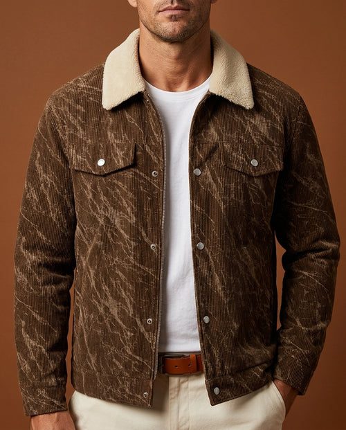 Bram Men's Corduroy Trucker Jacket