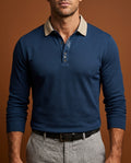 Casimir Men's Breathable Long Sleeve Polo