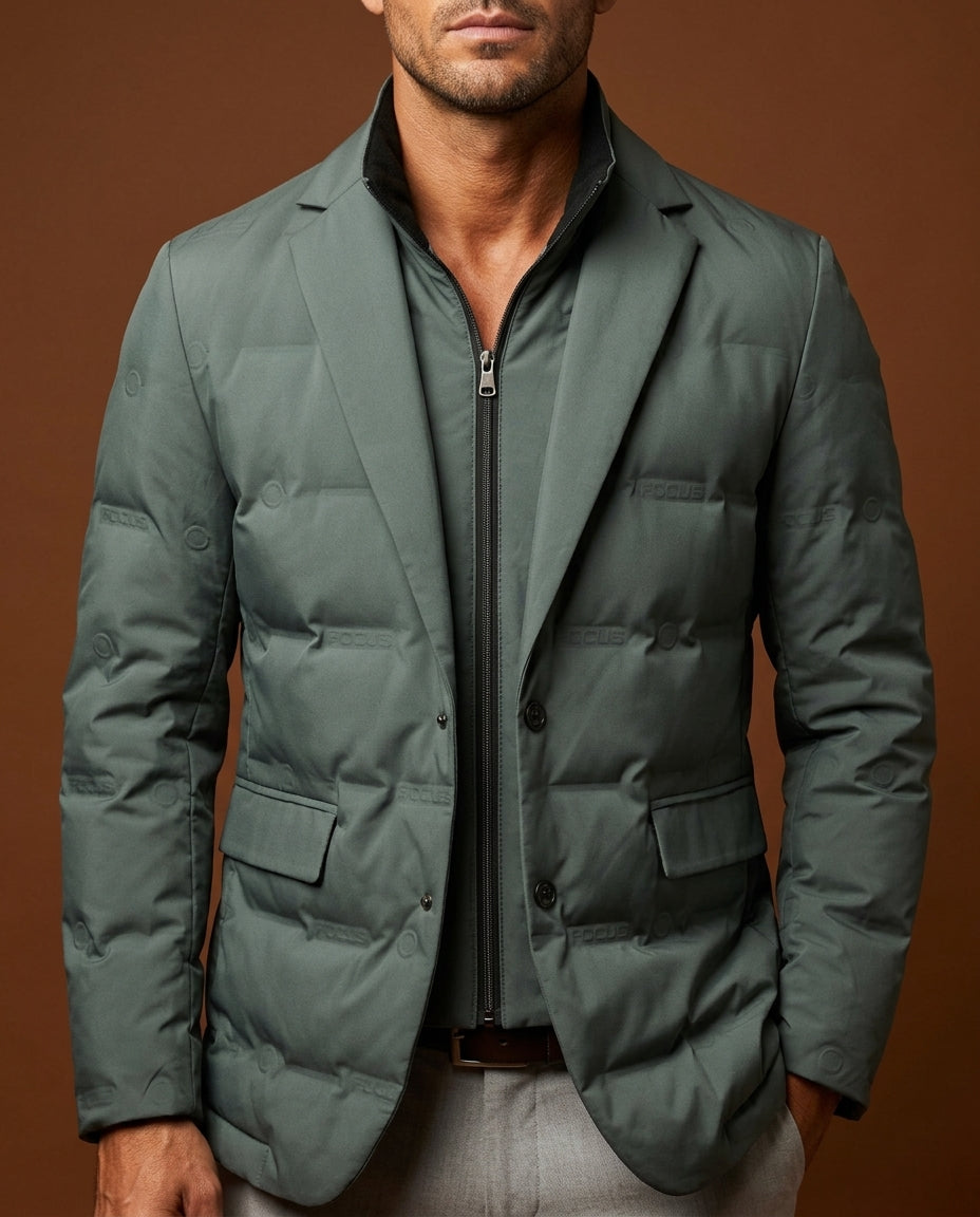 Dorian Men's Down Filled Quilted Puffer Coat