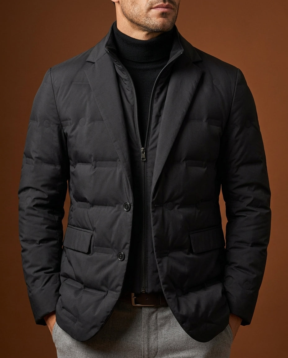 Dorian Men's Down Filled Quilted Puffer Coat