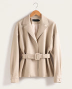 Nadia Women's Belted Sheepskin Jacket