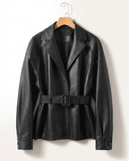 Nadia Women's Belted Sheepskin Jacket