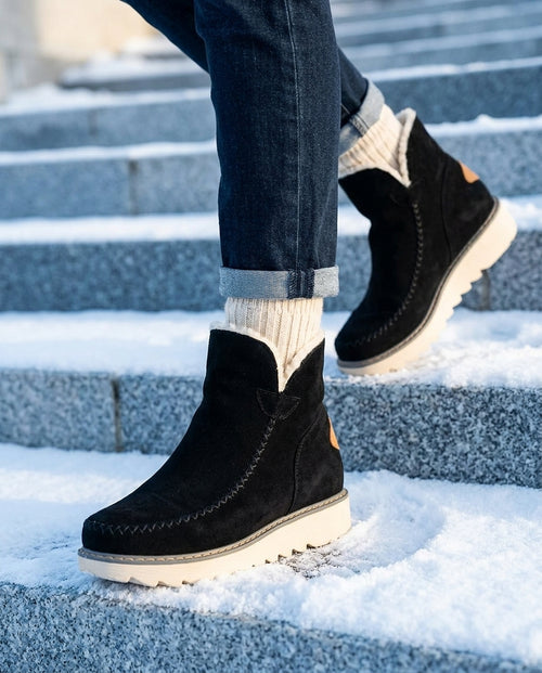 Astrid Women's Winter Lined Slip On Boots