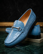 Marius Men's Croc Embossed Leather Loafers