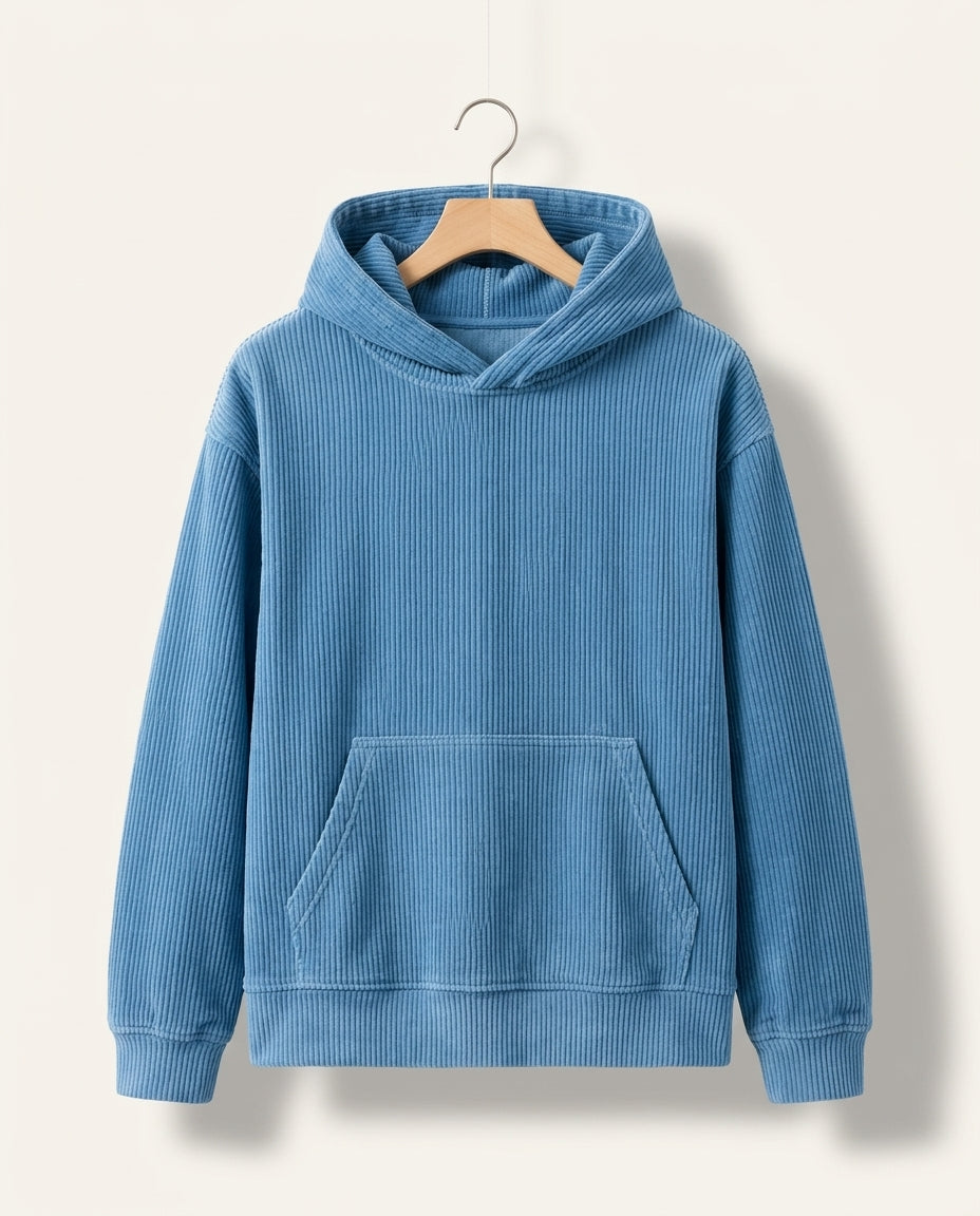 Roald Men's Corduroy Relaxed Fit Hoodie