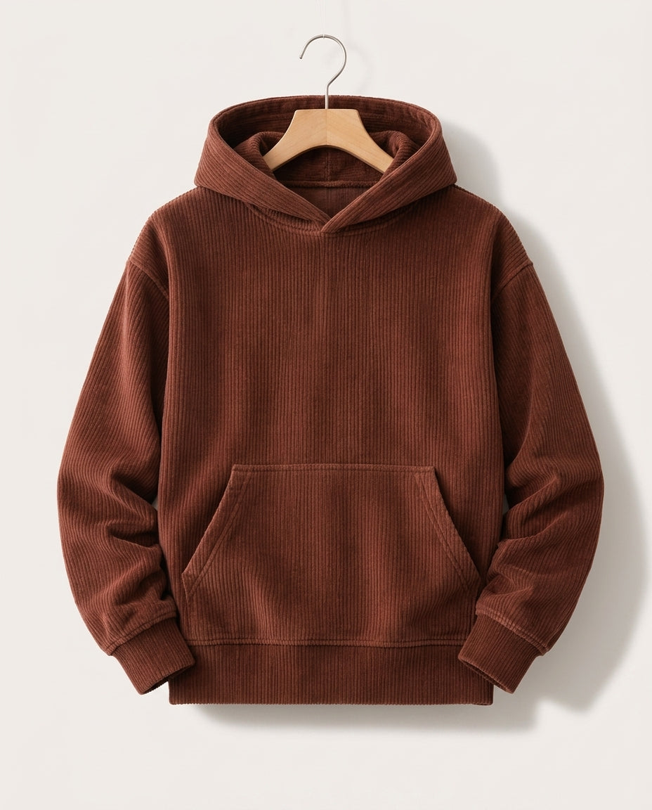 Roald Men's Corduroy Relaxed Fit Hoodie