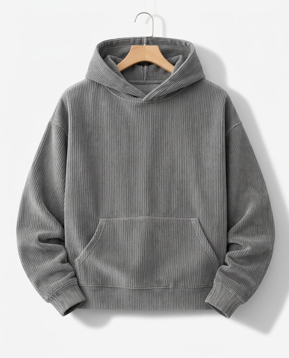 Roald Men's Corduroy Relaxed Fit Hoodie