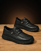 Lucian Men's Leather Moc Toe Shoes