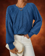 Cosima Women's Cable Knit Crewneck Sweater