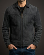 Rhydian Men's Structured Leather Jacket