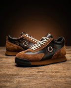 Ivo Men's Retro Leather Suede Sneakers