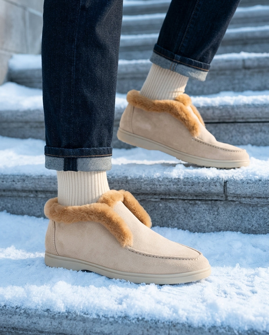 Rosalind Women's Suede Shearling Loafers
