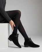 Romy Women's Pointed Suede Ankle Boots