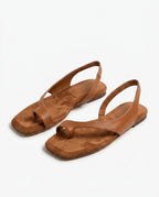 Cleo Women's Leather Toe Post Sandals