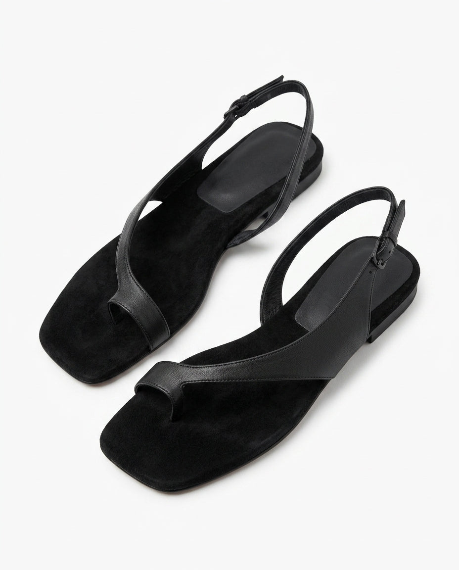 Cleo Women's Leather Toe Post Sandals