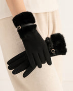 Ilse Women's Faux Fur Cuff Gloves