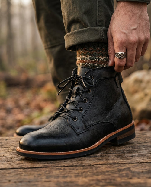 Callan Men's Leather Lace Up Boots