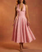 Ffion Women's Jacquard Wedding Guest Dress