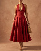 Ffion Women's Jacquard Wedding Guest Dress