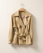 Romy Women's Belted Vegan Leather Jacket
