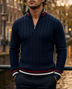Ewan Men's Half Zip Turtleneck Sweater