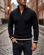 Ewan Men's Half Zip Turtleneck Sweater