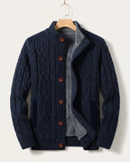 Rory Men's Fleece Lined Cable Cardigan