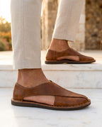 Eamon Men's Leather Closed Toe Sandals