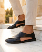 Eamon Men's Leather Closed Toe Sandals