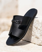 Reuben Men's Crossover Buckle Sandals