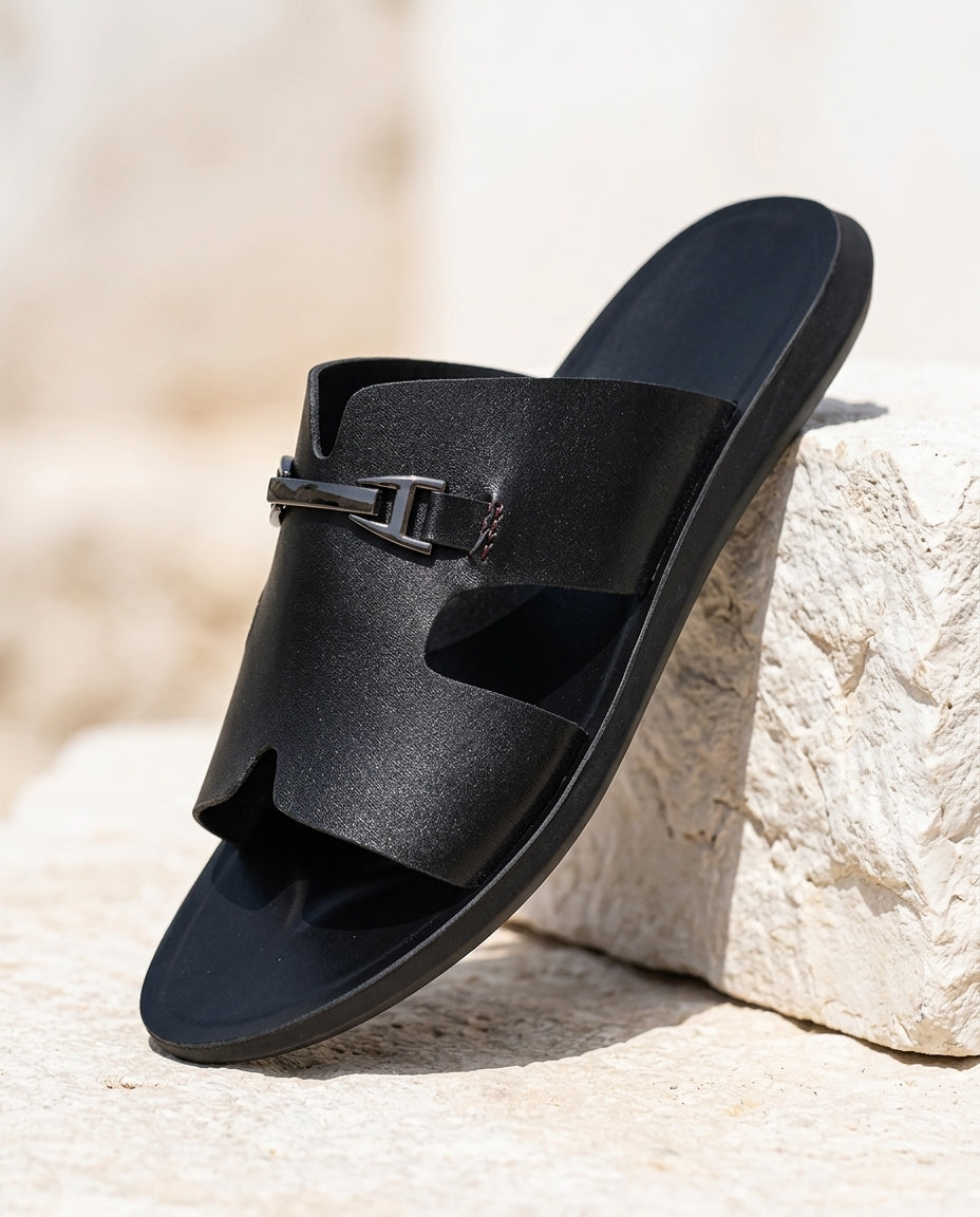 Reuben Men's Crossover Buckle Sandals