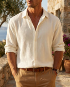 Roderick Men's Textured Button Summer Shirt