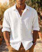 Roderick Men's Textured Button Summer Shirt
