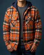 Weston Men's Plaid Fleece Lined Jacket