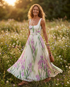Saoirse Women's Floral Boho Maxi Dress